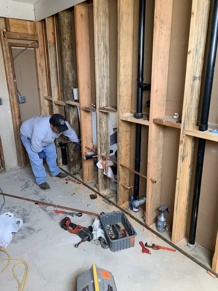 Commercial rough-in plumbing for Water Heater Replacement in Mahomet